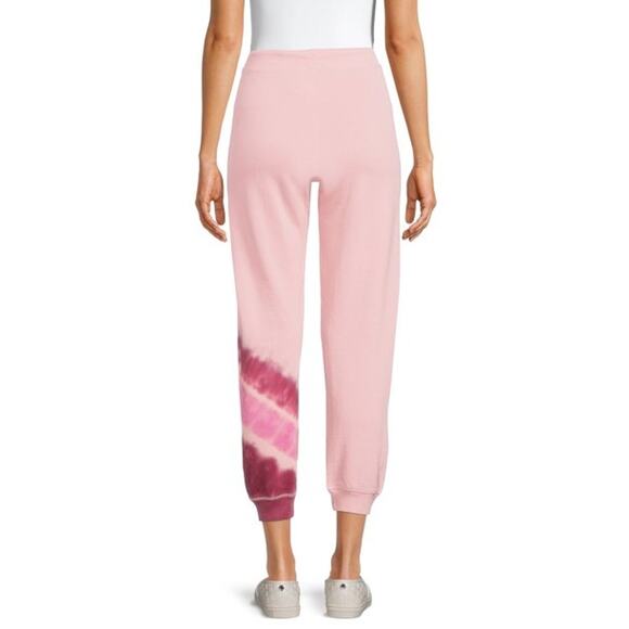 Time and Tru Pink Tie Dye Striped Basic Coordinating Joggers - Picture 3 of 5